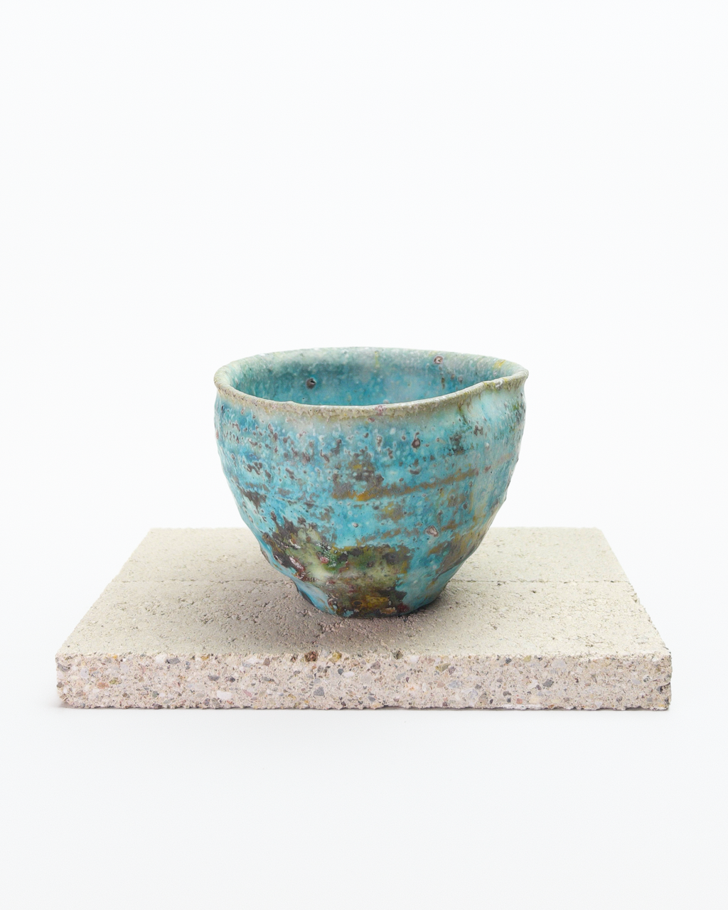 Turquoise Heart-shaped Beaker A