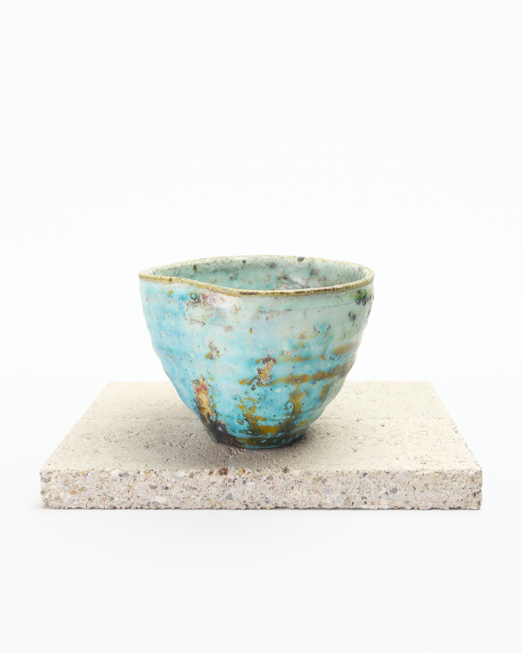 Turquoise Heart-shaped Beaker B