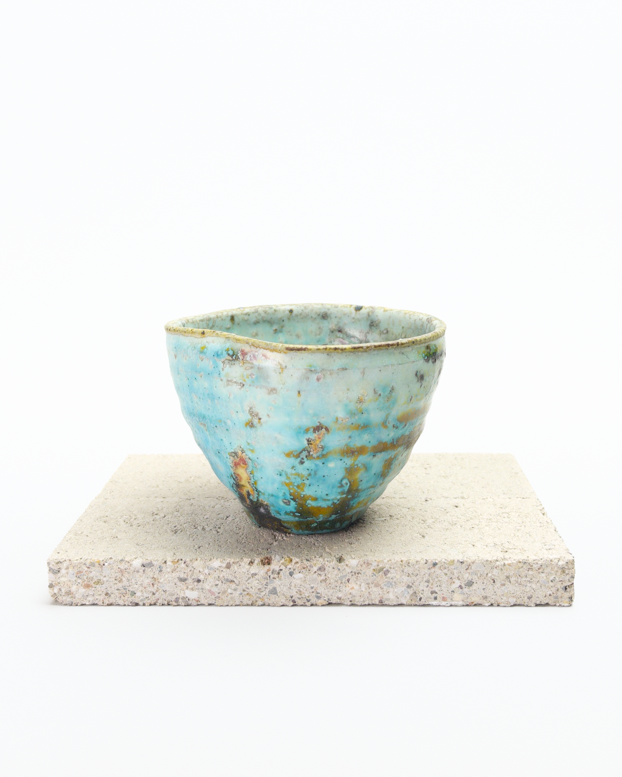 Turquoise Heart-shaped Beaker B