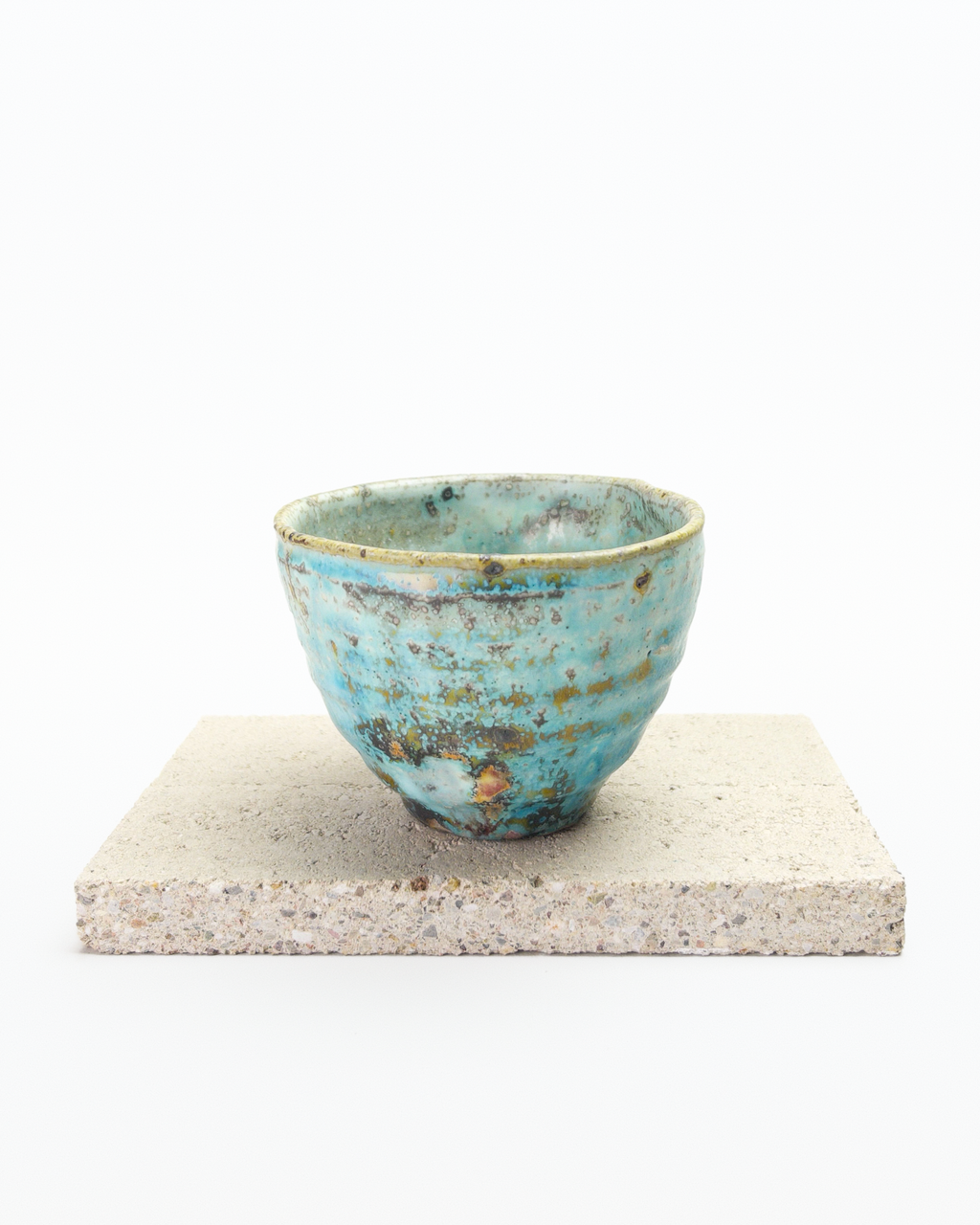 Turquoise Heart-shaped Beaker B