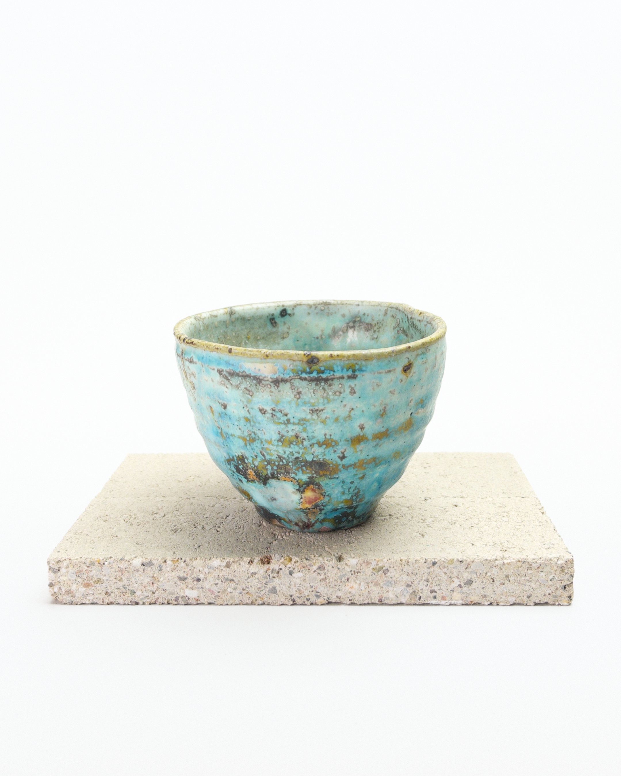 Turquoise Heart-shaped Beaker B