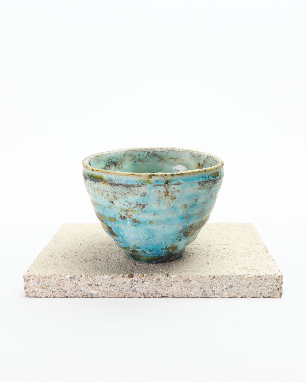 Turquoise Heart-shaped Beaker B
