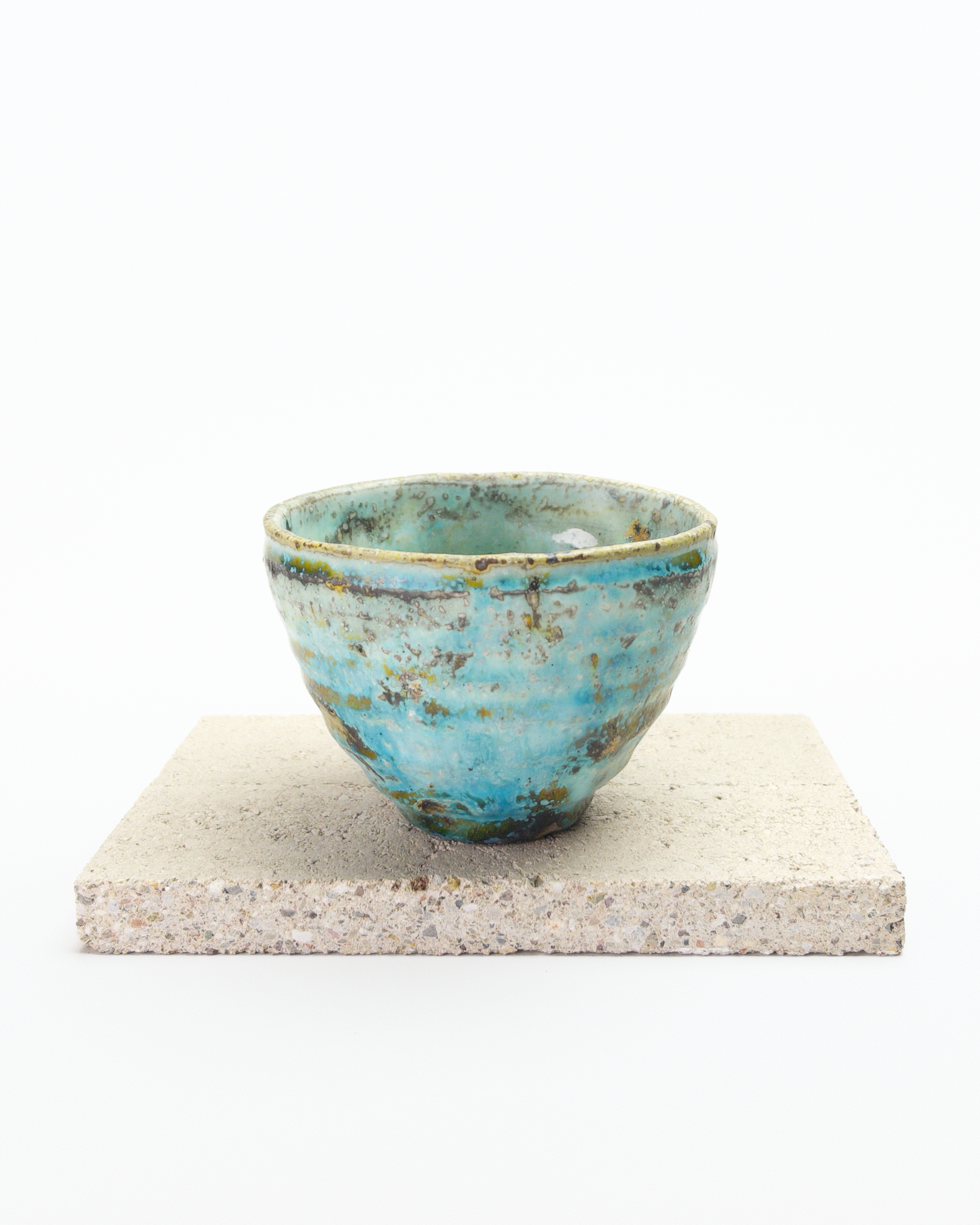 Turquoise Heart-shaped Beaker B
